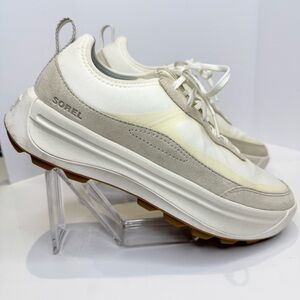 Sorel Ona Women's Size 10 Sneakers White Taupe NL4855-125